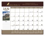 Custom Triumph® Calendars Scenic Desk Pad - 1