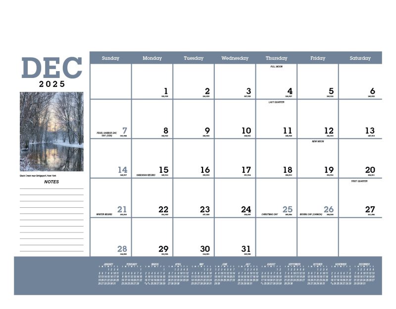 Custom Triumph® Calendars Scenic Desk Pad - 2