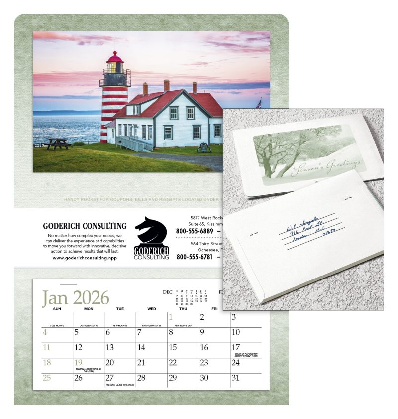 Custom Triumph® Calendars Single Pocket Calendar - 1
