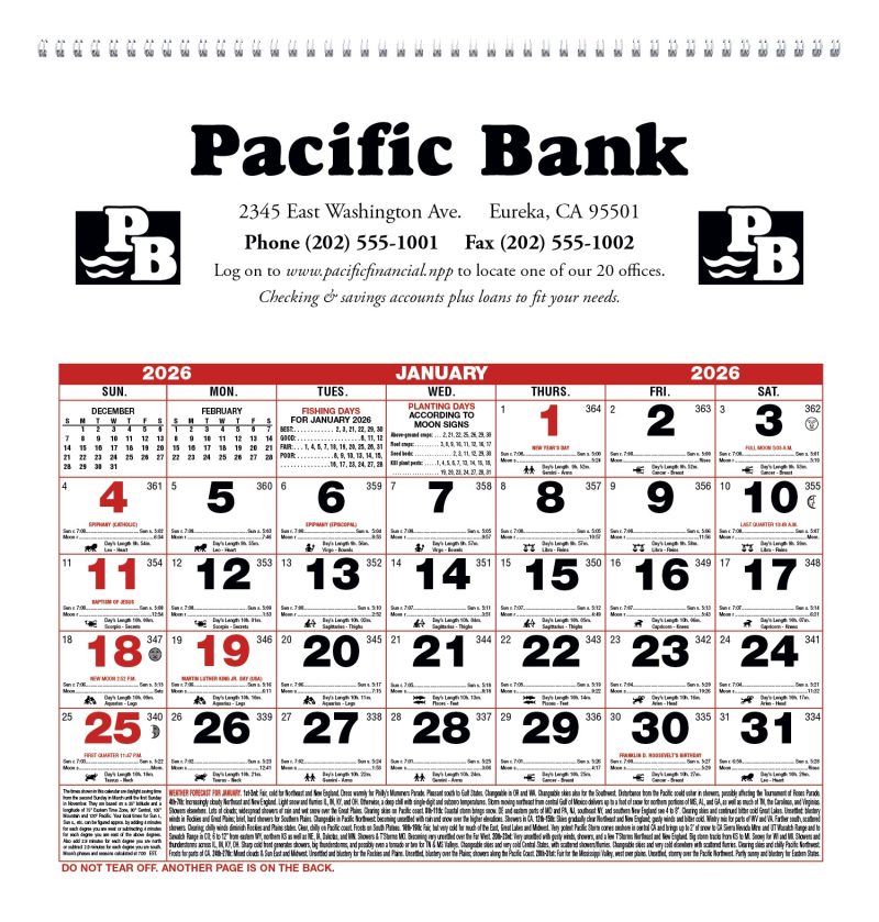 Custom Triumph® Calendars Small Almanac