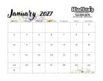 Custom Triumph® Calendars Small Monthly Desk Pad - Floral - 1