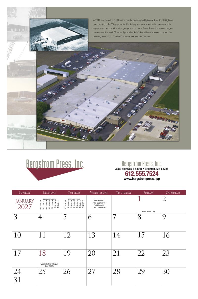 Custom Triumph® Calendars Small Quantity Custom - Stapled Calendar - 9