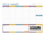 Custom Triumph® Calendars Small Weekly Desk Pad - Colors