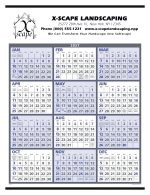 Custom Triumph® Calendars Span-A-Year Calendar - 1