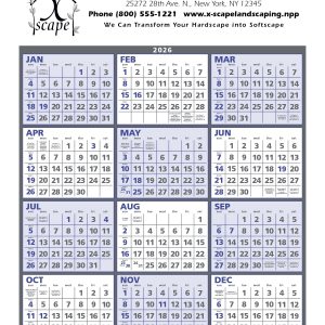 Custom Triumph® Calendars Span-A-Year Calendar