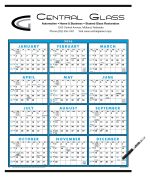 Custom Triumph® Calendars Span-A-Year (Laminated with Marker) Calendar