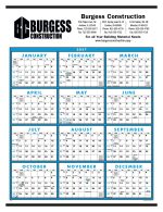 Custom Triumph® Calendars Span-A-Year Non-Laminated Calendar - 1
