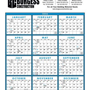 Custom Triumph® Calendars Span-A-Year Non-Laminated Calendar