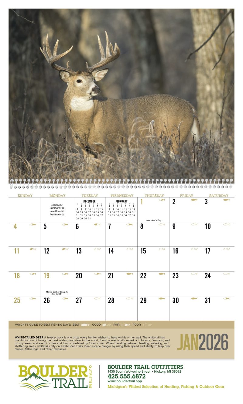Custom Triumph® Calendars Sportsman Calendar - 3