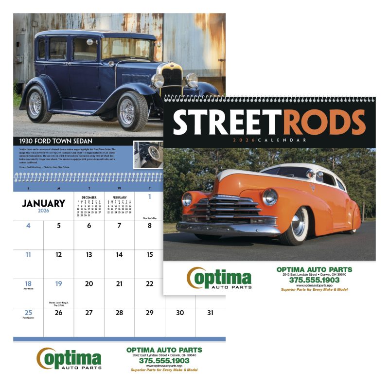 Custom Triumph® Calendars Street Rods Calendar - 1