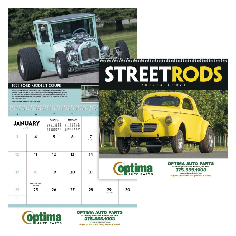 Custom Triumph® Calendars Street Rods Calendar
