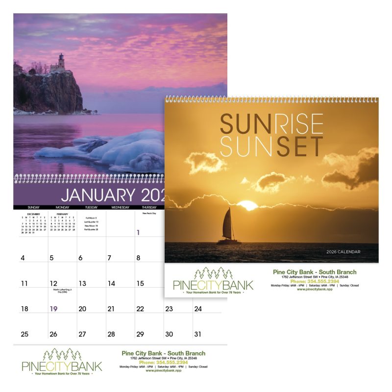 Custom Triumph® Calendars Sunrise Sunset Calendar - 1