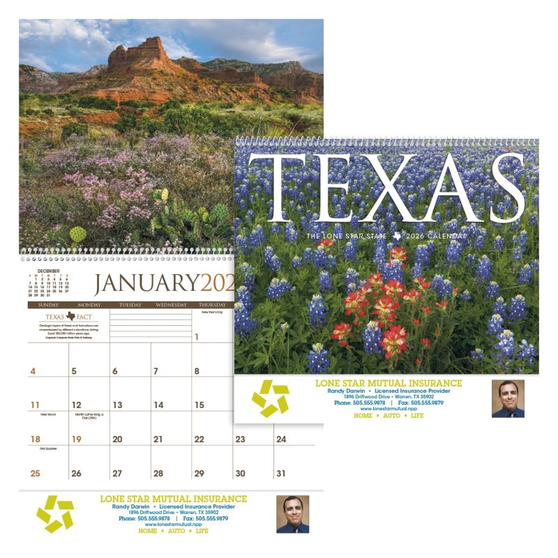 Custom Triumph® Calendars Texas Calendar - 1
