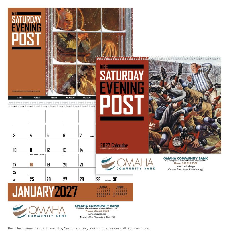 Custom Triumph® Calendars The Saturday Evening Post - 1