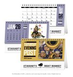 Custom Triumph® Calendars The Saturday Evening Post Desk Calendar - 1