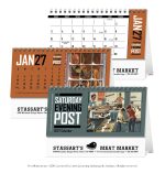 Custom Triumph® Calendars The Saturday Evening Post Desk Calendar