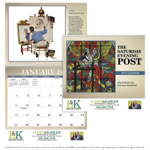 Custom Triumph® Calendars The Saturday Evening Post Illustrations by Norman Rockwell Calendar