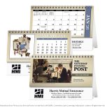 Custom Triumph® Calendars The Saturday Evening Post Illustrations by Norman Rockwell Desk Calendar - 1