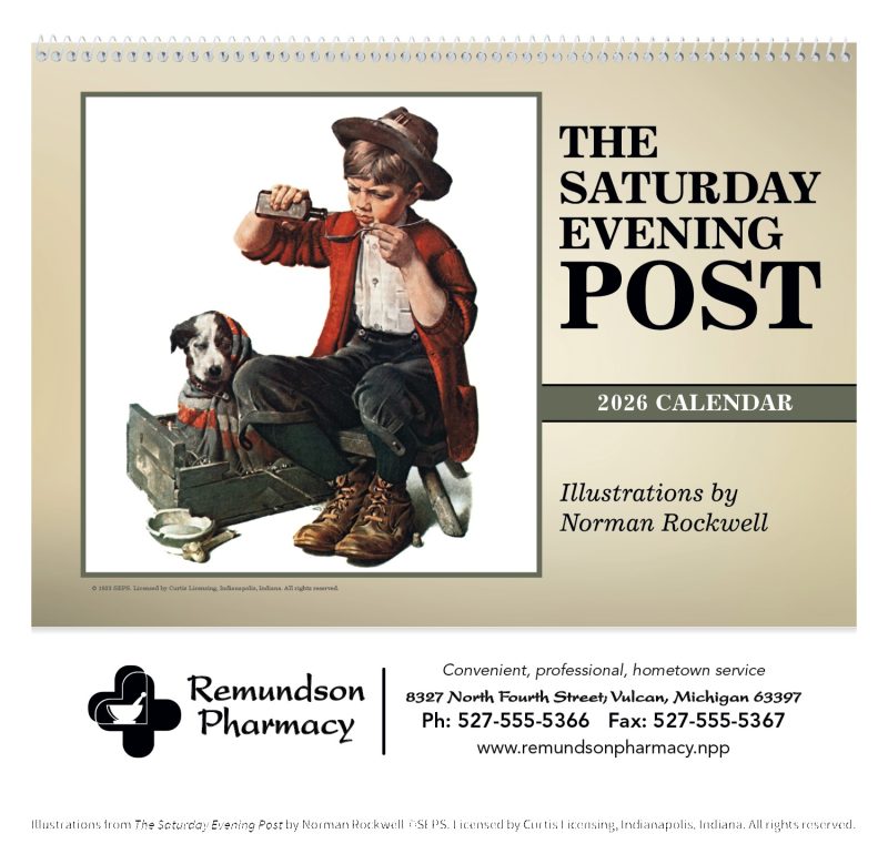 Custom Triumph® Calendars The Saturday Evening Post Pocket Calendar - 2
