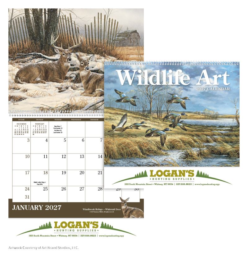 Custom Triumph® Calendars Wildlife Art Calendar