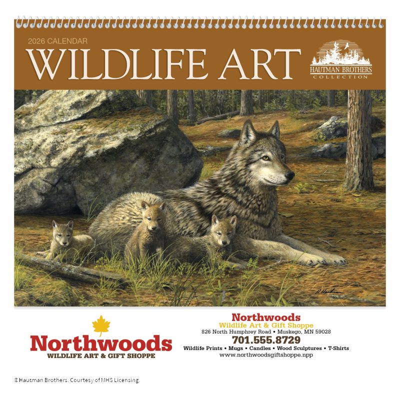 Custom Triumph® Calendars Wildlife Art by the Hautman Brothers Calendar - 2