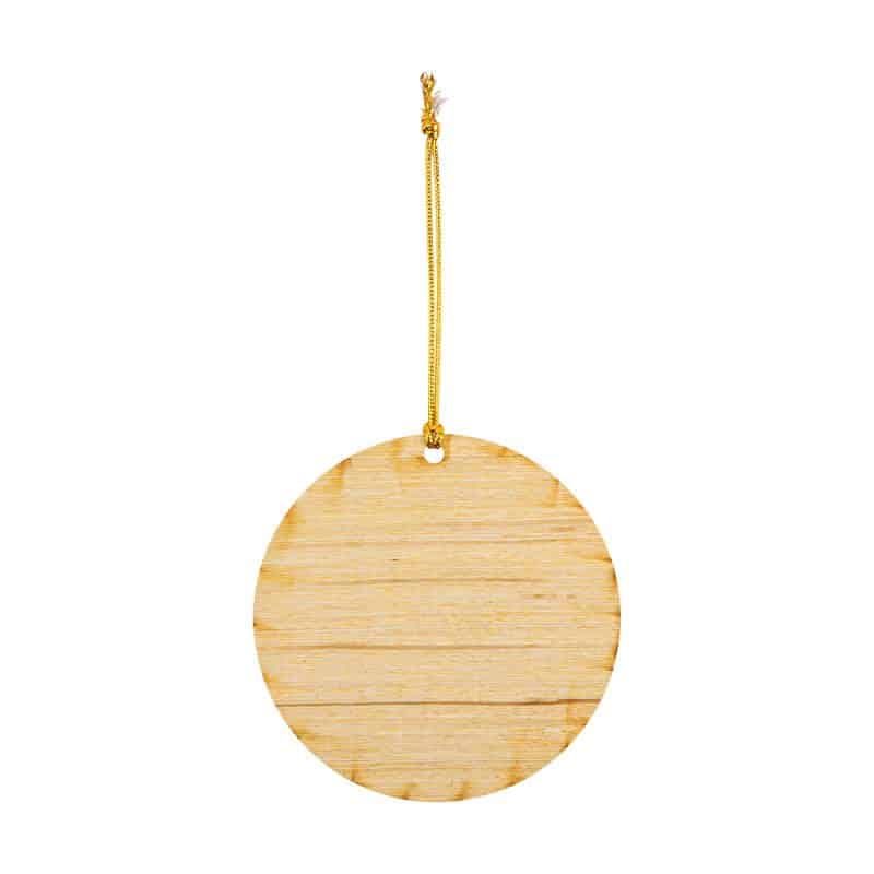 Custom Wood Ornament - Circle - 1