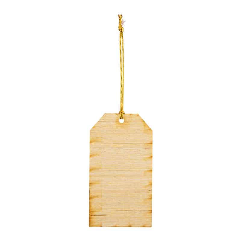 Custom Wood Ornament - Gift Tag - 1