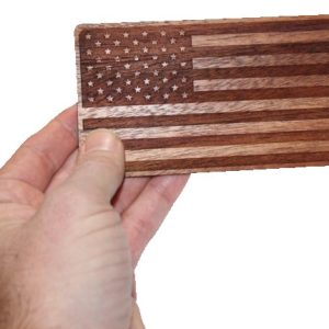 Custom Wooden Logo Sticker