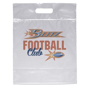 Custom Zip-Close Die Cut Handle Bag - Dynamic Color