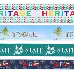 Custom 1" Badge Satin Ribbon - 50yd Roll - Sublimation