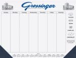 Custom 25 Sheet Desk Pad (21 ¾"x 17") - 3