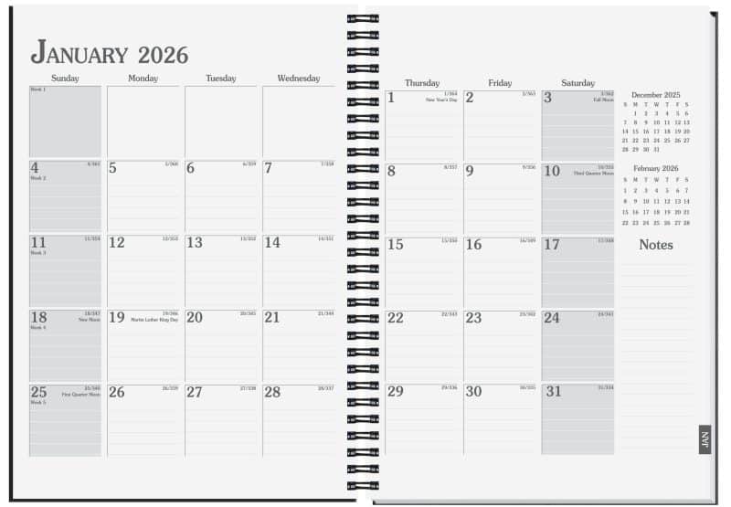 Custom Academic Journal Planner w/Smooth Cover (7"x 10") - 3