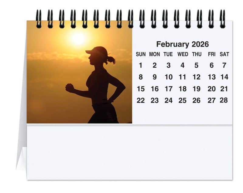 Custom Active Lifestyle Tent Desk Calendar (5 13/16"x 4 ½") - 1