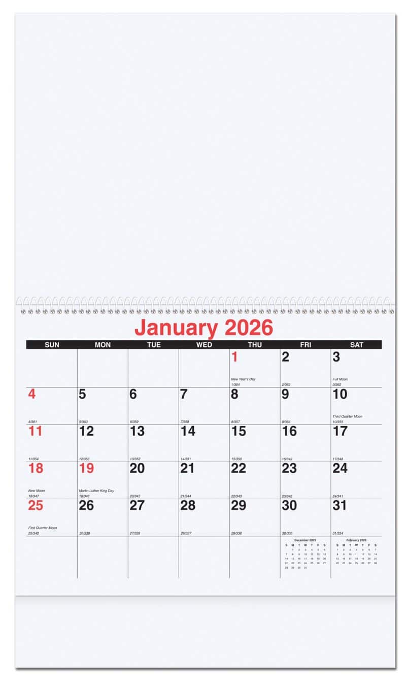 Custom Agriculture Monthly Wall Calendar w/Coil Binding (10 5/8"x 18 ¼") - 1