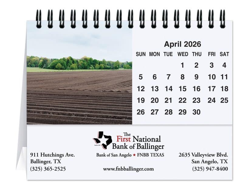 Custom Agriculture Tent Desk Calendar (5 13/16"x 4 ½")