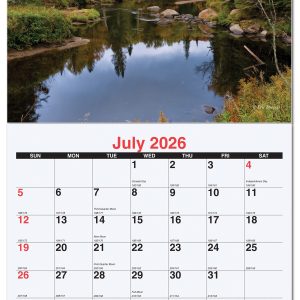 Custom Bible Verse Monthly Wall Calendar w/Coil Binding (10 5/8"x 18 ¼")