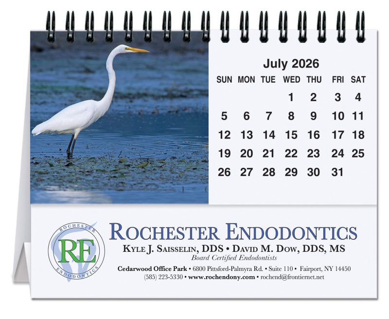 Custom Bird Watching Tent Desk Calendar (5 13/16"x 4 ½")