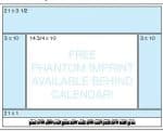 Custom Black Calendar Desk Pad w/1 Color Imprint (21 ¾"x 17") - 1