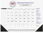 Custom Black Calendar Desk Pad w/2 Color Imprint (21 ¾"x 17") - 3