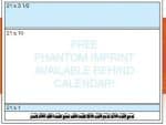 Custom Blue & Black Calendar Desk Pad w/2 Color Imprint (21 ¾"x 17") - 1