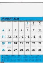 Custom Blue Contractor Calendar w/2 Color Imprint (18"x 25") - 1