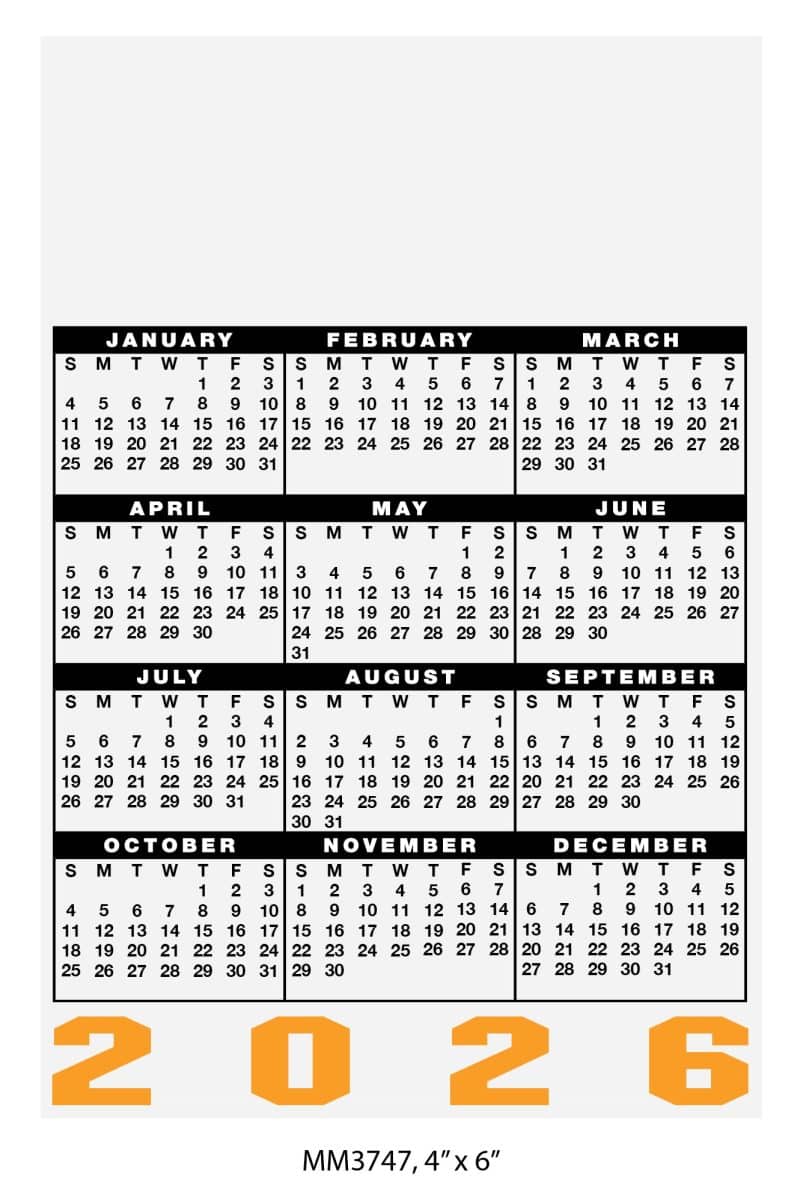 Custom Calendar Magnet (4"x 6") - 1