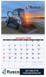 Custom Custom 13 Photo Wall Calendar w/Coil Binding (10 5/8"x 18 ¼")