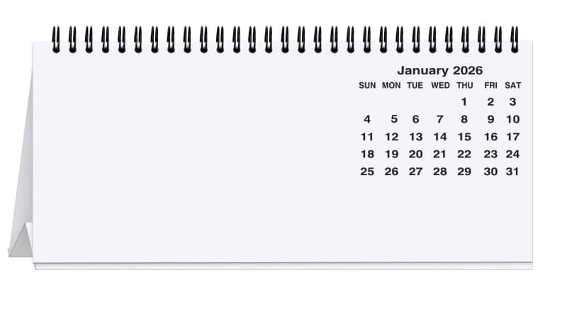 Custom Custom Photo Tent Desk Calendar (8 ¾"x 4") - 1