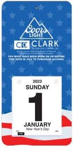 Custom Daily Wall Calendar (6"x 12 ¼") - 3