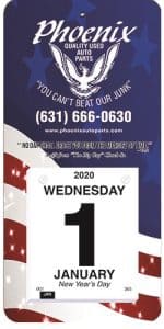 Custom Daily Wall Calendar (6"x 12 ¼") - 5