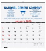 Custom Deluxe Wall Pad Calendar w/1 Color Imprint - 2