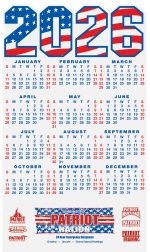 Custom Flag Calendar Magnet (3.84"x 6.6")