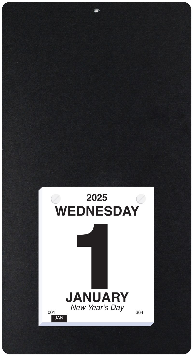 Custom Foil Stamped Daily Calendar (7"x 13") - 1