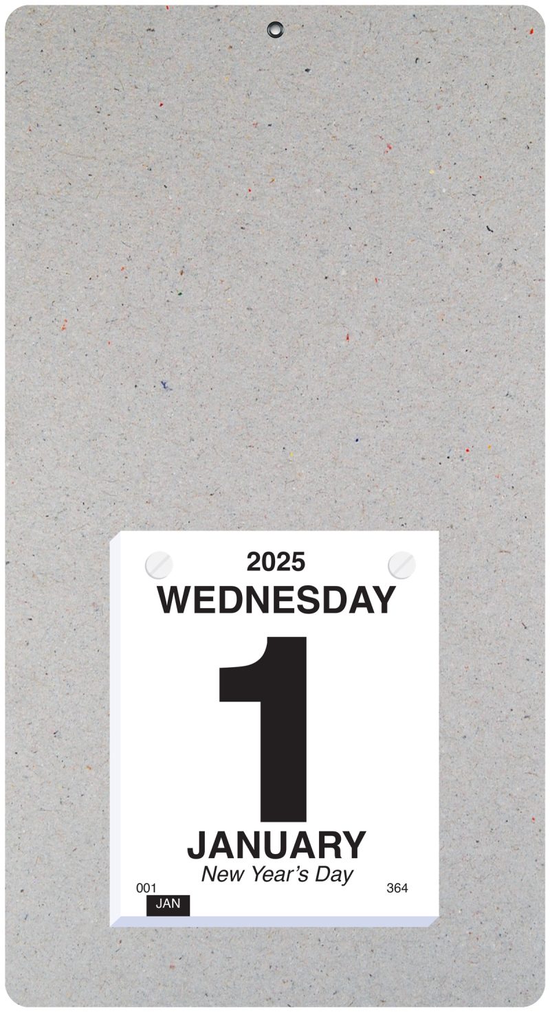 Custom Foil Stamped Daily Calendar (7"x 13") - 4